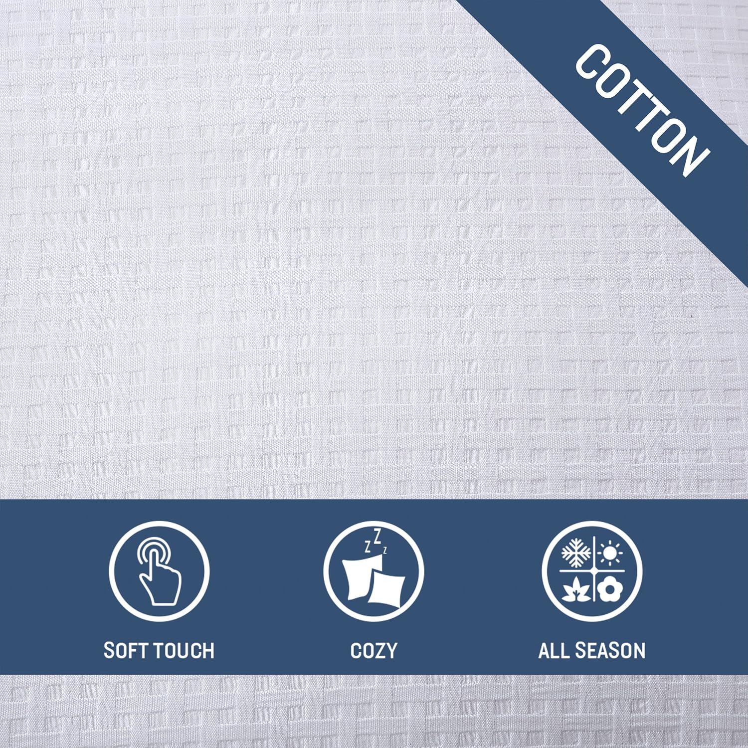 Tommy Bahama - Queen Comforter Set, Soft Cotton Bedding Set with Matching Shams, Medium Weight & Ideal for All Seasons (Basketweave White, Queen)