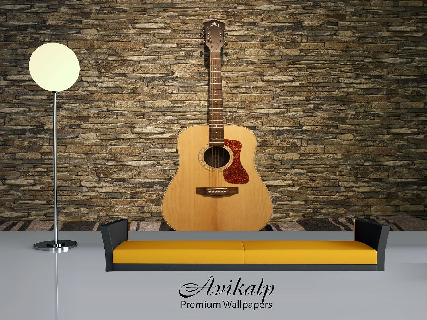 Avikalp Exclusive Awi4702 Guitar Music Instrument Song Full HD Wallpapers (274cm x 213cm)