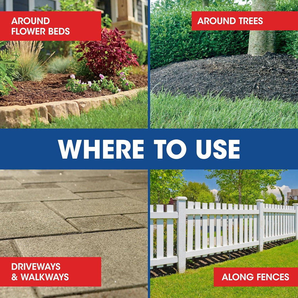 Roundup Weed & Grass Killer₄ Concentrate, Use in and Around Flower Beds, Walkways and Other Areas of Your Yard, 2.5 gal.