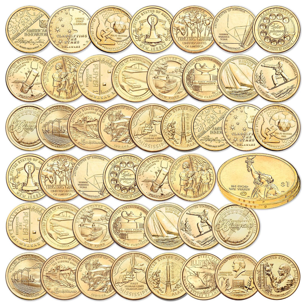 2018-2024 P&D U.S. Innovation Dollar Set- 50 Coins