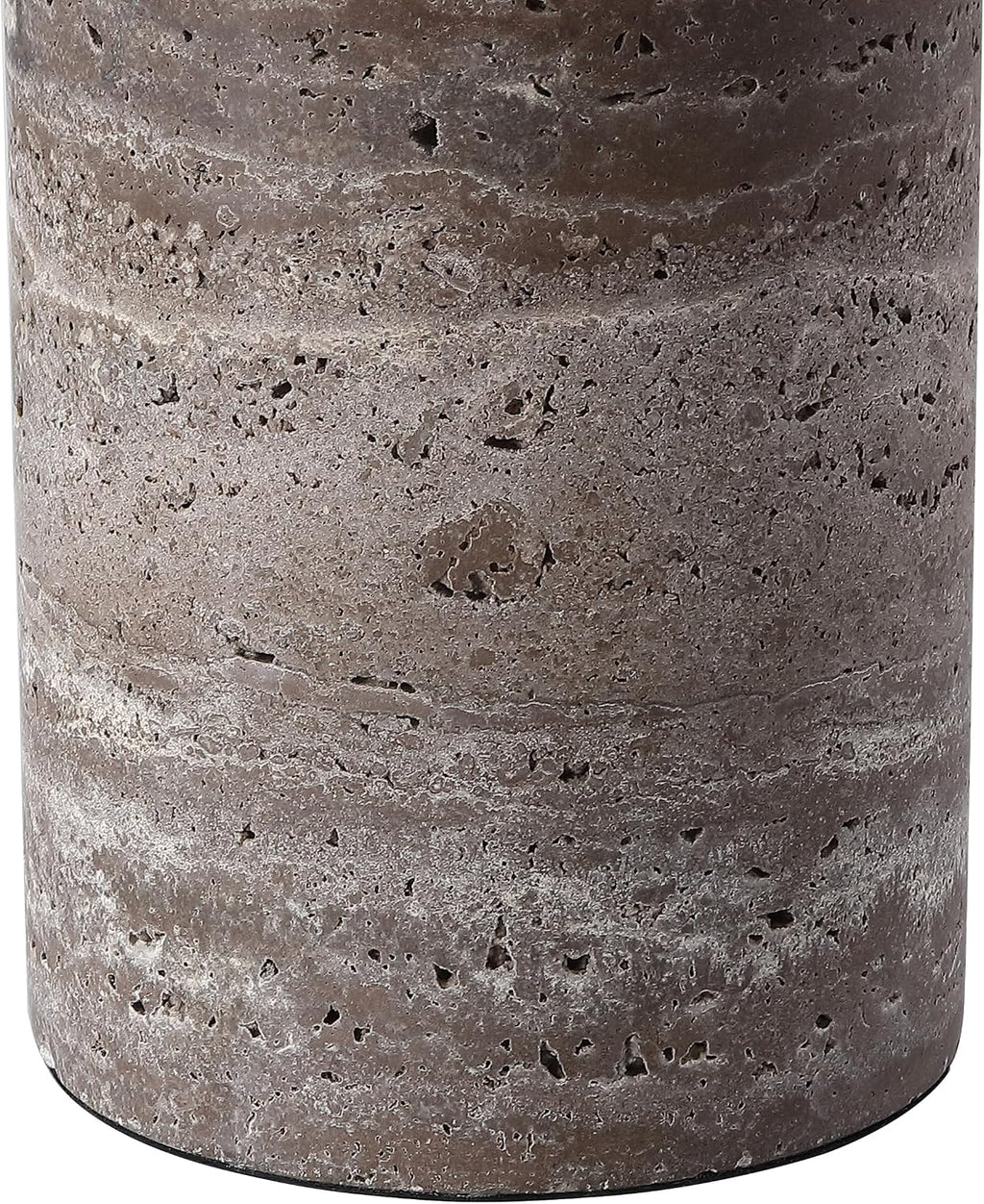 SAFAVIEH Couture Lighting Collection Rynetta Dark Brown/White 24-inch Dimmable Table Lamp for Bedroom Living Room Home Office Desk Nightstand (LED Bulb Included)
