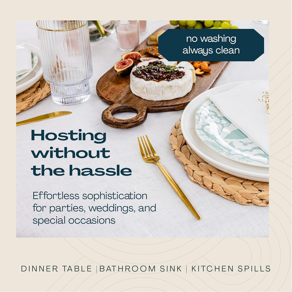 1000-Pack Disposable Guest Towel Paper Napkin - Disposable Cloth-Like Guest Towels - Made In USA, Soft And Absorbent Tissue Paper For Kitchen, Bathroom, Party, Wedding, Or Event