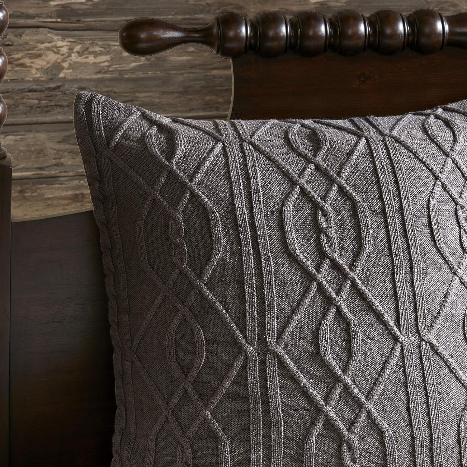Madison Park Signature Cozy Comforter Set - All Season Bedding Combo Filled Insert and Removable Duvet Cover, Shams, Decorative Pillows, Plaid Brown/Black Queen (92 in x 96 in) 9 Piece