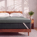 VALUXE 3 Inch Gel Memory Foam Mattress Topper California King Size High Density Cooling Pad Pressure Relief Bed Topper Grey (with Removable & Washable Bamboo Cover)