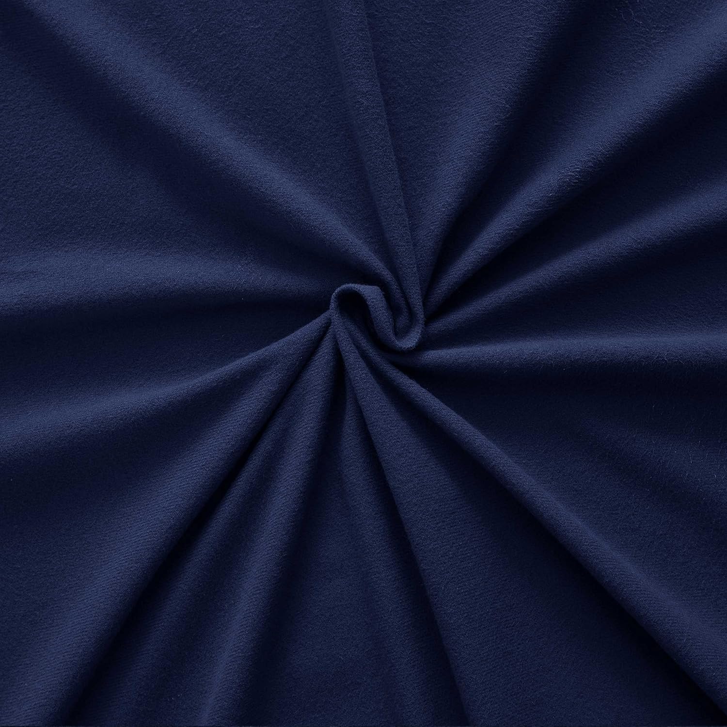 Flannel Sheets Warm and Cozy Deep Pocket Breathable All Season Bedding Set with Fitted, Flat and Pillowcases, Full, Navy (Pack of 8)
