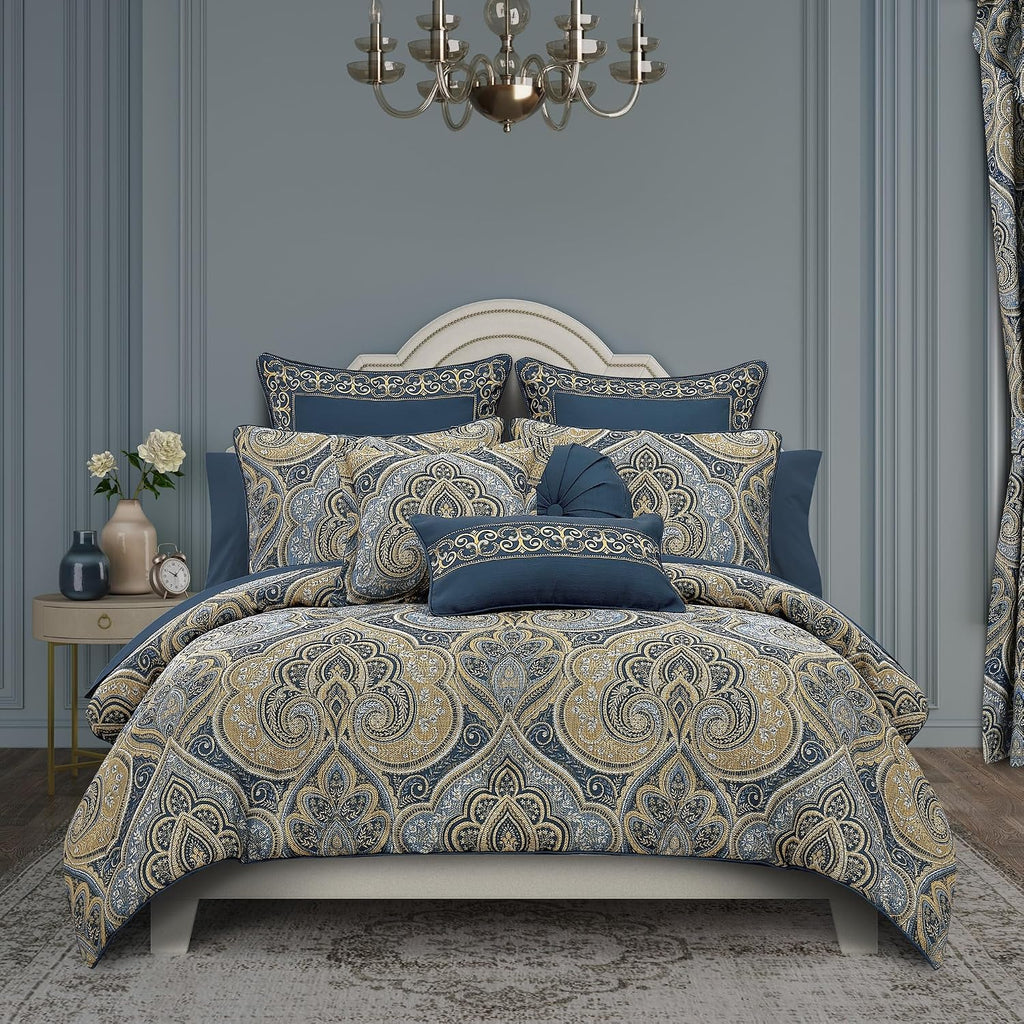 Messina - Navy King/Cal King 3PC. Comforter Set