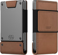 PROOF Wallet | Slim Minimalist Wallets for Men | Leather & Metal | RFID Wallet | Front/Back Pocket | Gift Box | Veteran Owned