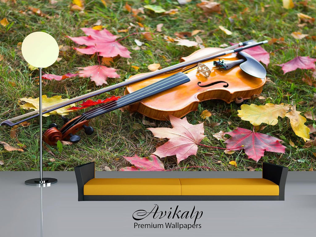 Avikalp Exclusive Awi4684 Autumn Music Instrument Song Full HD Wallpapers (304cm x 243cm)