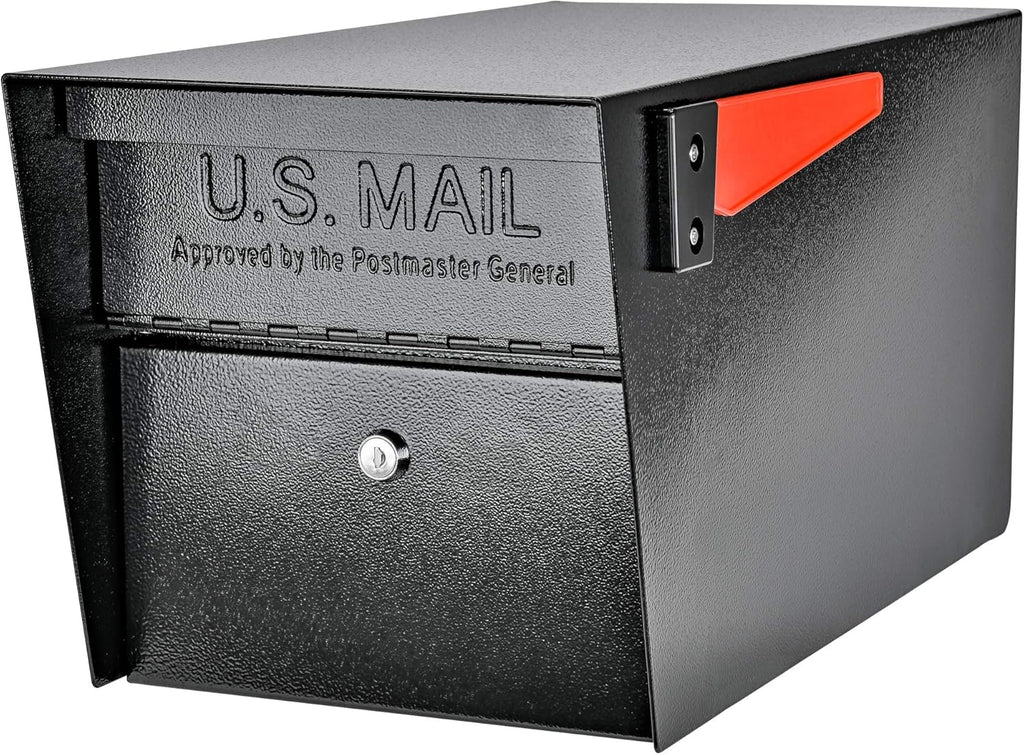 Mail Boss 7536 Street Safe Latitude Locking Security Mailbox, Black