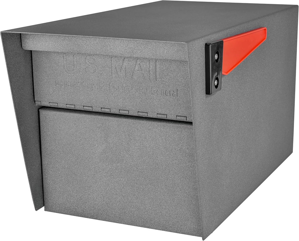 Mail Boss 7525V Mail Manager Street Safe Locking Security Mailbox, Granite