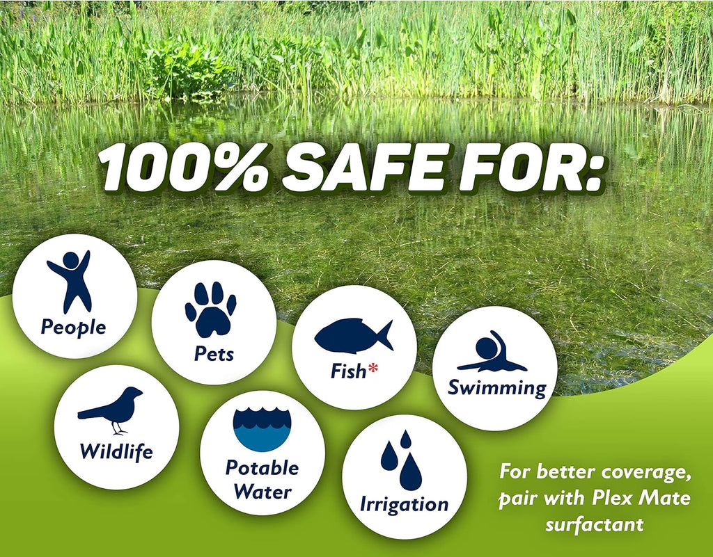 Tsunami DQ Aquatic Herbicide - Gallon - 37.3 Percent Diquat Dibromide - Concentrated Aquatic Weed Killer for Lakes and Ponds - Duckweed, Watermeal, Curly Leaf, Pondweed & Many More
