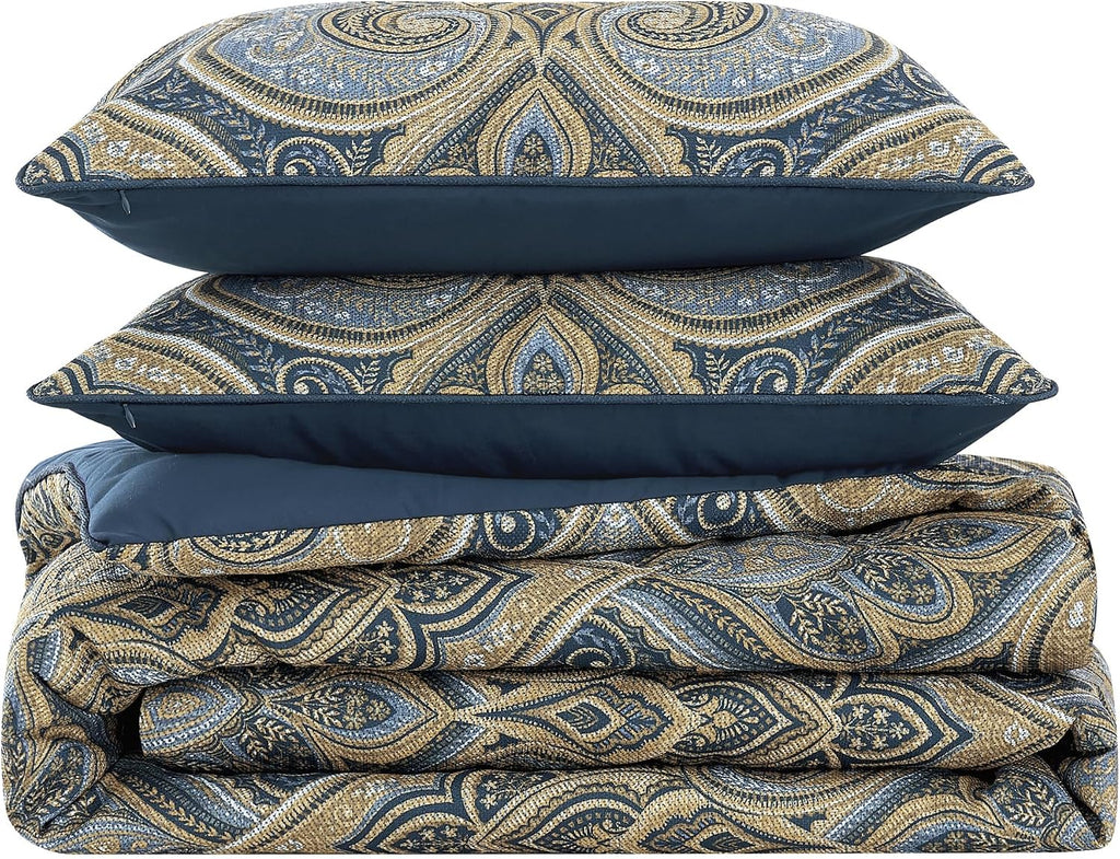 Messina - Navy King/Cal King 3PC. Comforter Set
