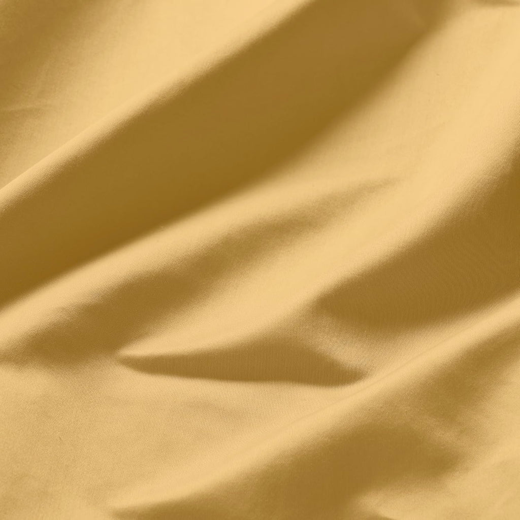 Superior Egyptian Cotton 4 Piece Sheet Set, 650 Thread Count, Eco-Friendly, Sustainable Sheets, Ultra-Soft Basics, Solid, Deep Pocket Fitted Sheet, Flat Sheet, Pillowcases, Olympic Queen, Gold
