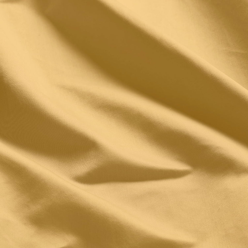 Superior Egyptian Cotton 4 Piece Sheet Set, 650 Thread Count, Modern Design, Sustainable Sheets, Ultra-Soft Basics, Solid, Deep Pocket Fitted Sheet, Flat Sheet, Pillowcases, King, Gold