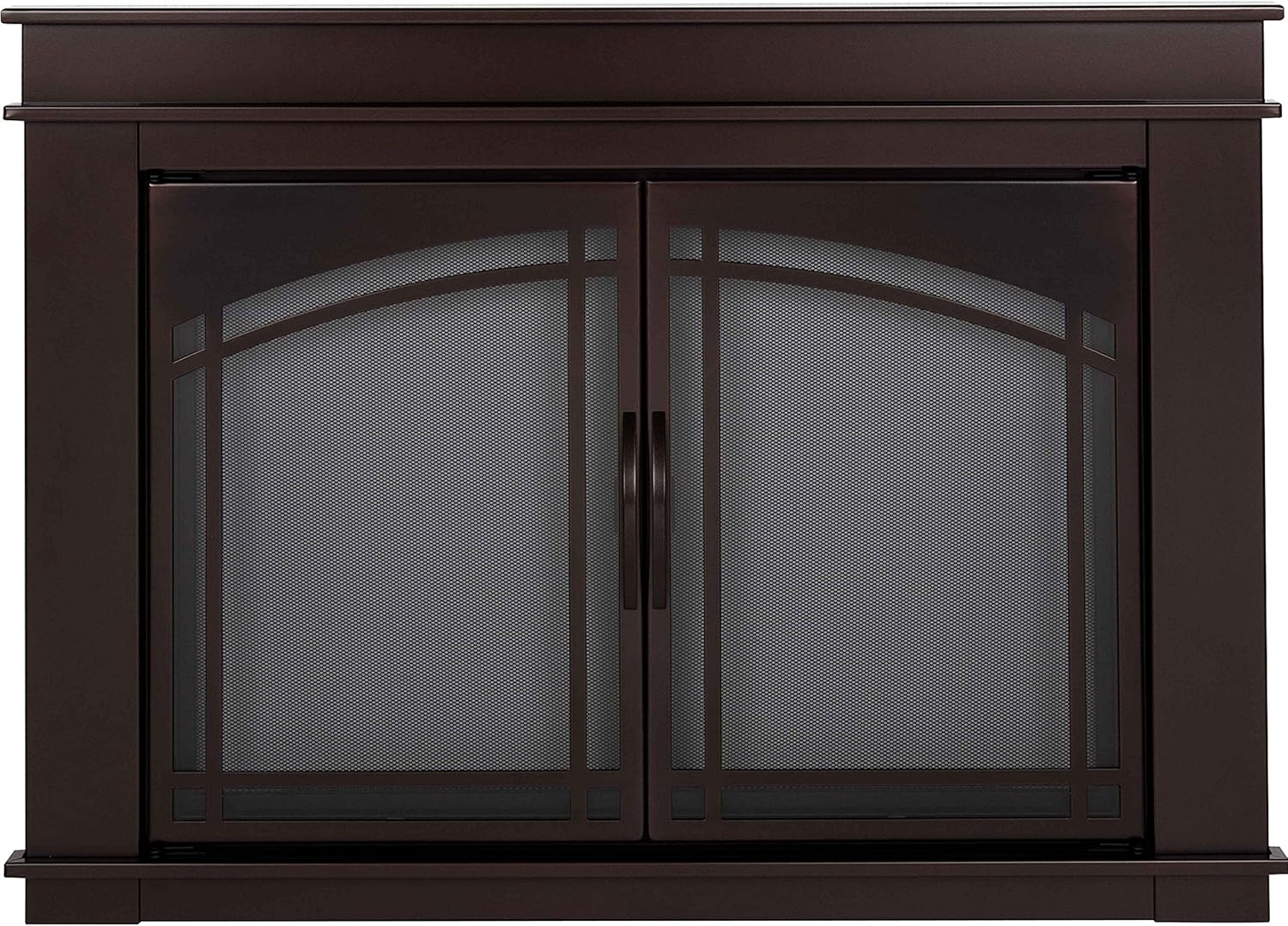 Pleasant Hearth FN-5700 Fenwick Fireplace Glass Door, Oil Rubbed Bronze, Small