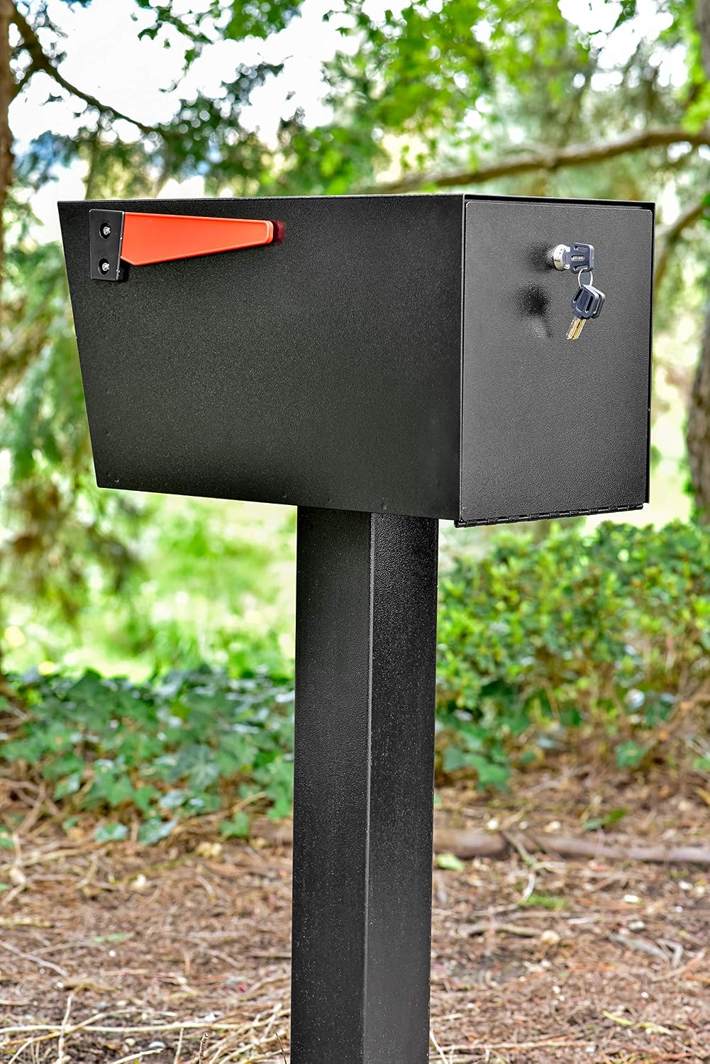 Mail Boss 7536 Street Safe Latitude Locking Security Mailbox, Black