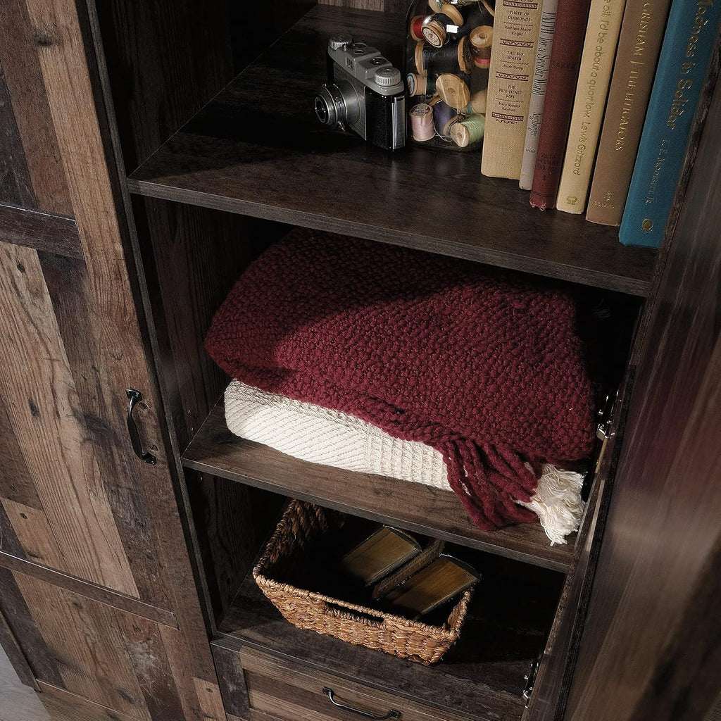 Sauder Miscellaneous Storage Wardrobe/Storage Cabinet/Pantry Cabinet, Reclaimed Pine Finish | Miscellaneous Storage