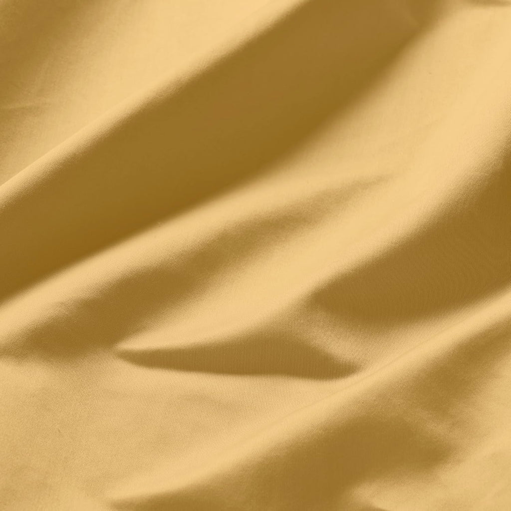 Superior Egyptian Cotton 3 Piece Sheet Set, 650 Thread Count, Eco-Friendly, Sustainable Sheets, Ultra-Soft Basics, Solid, Deep Pocket Fitted Sheet, Flat Sheet, Pillowcase, Twin, Gold