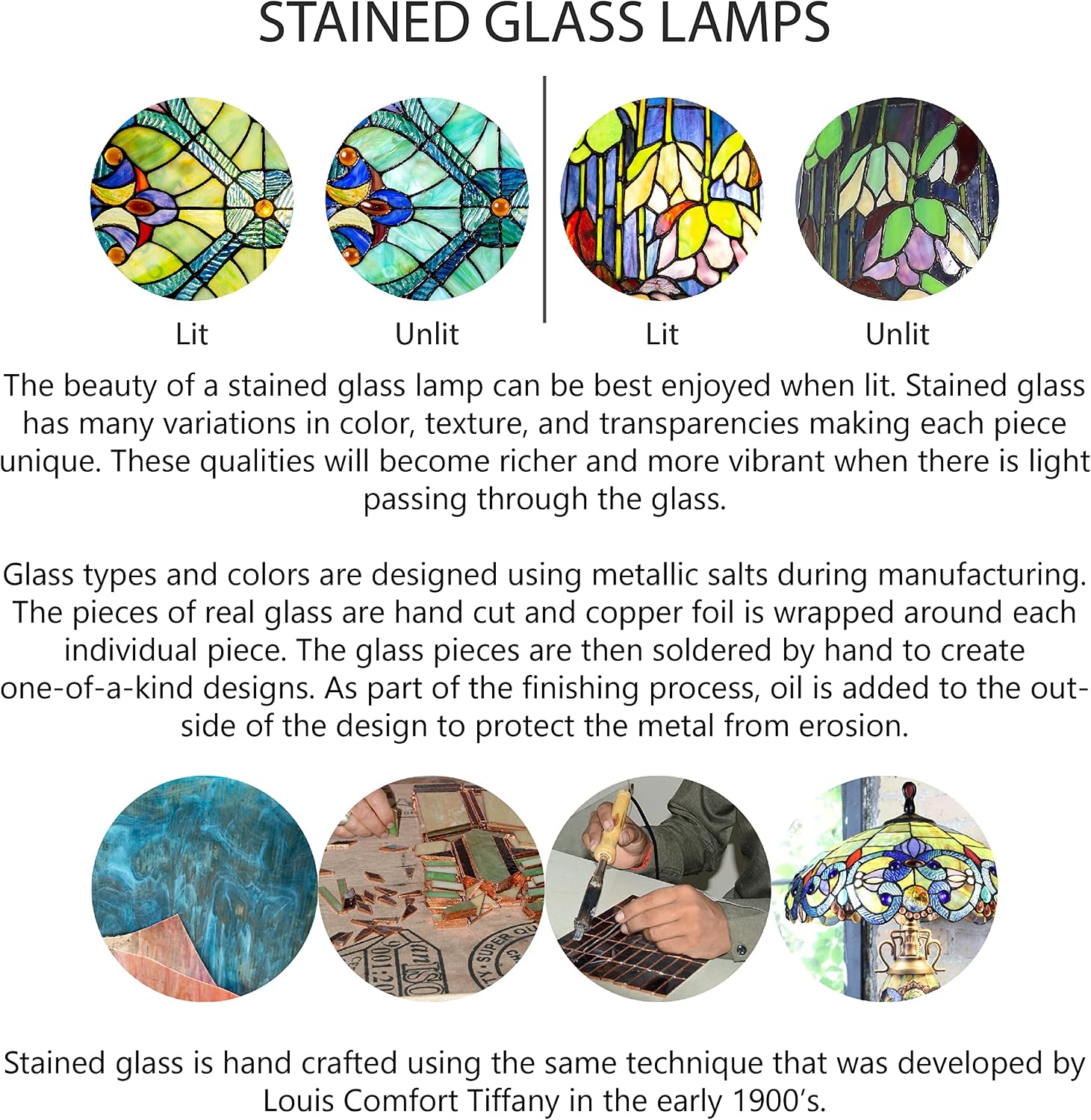 RIVER OF GOODS - Stained Glass Triple Lit Cardinals on Tree Table Lamp - 23.75' in - Table Lamp for Bedroom - Bedside Lamp - Desk Lamps for Home Office - Tiffany Style - Multi Color