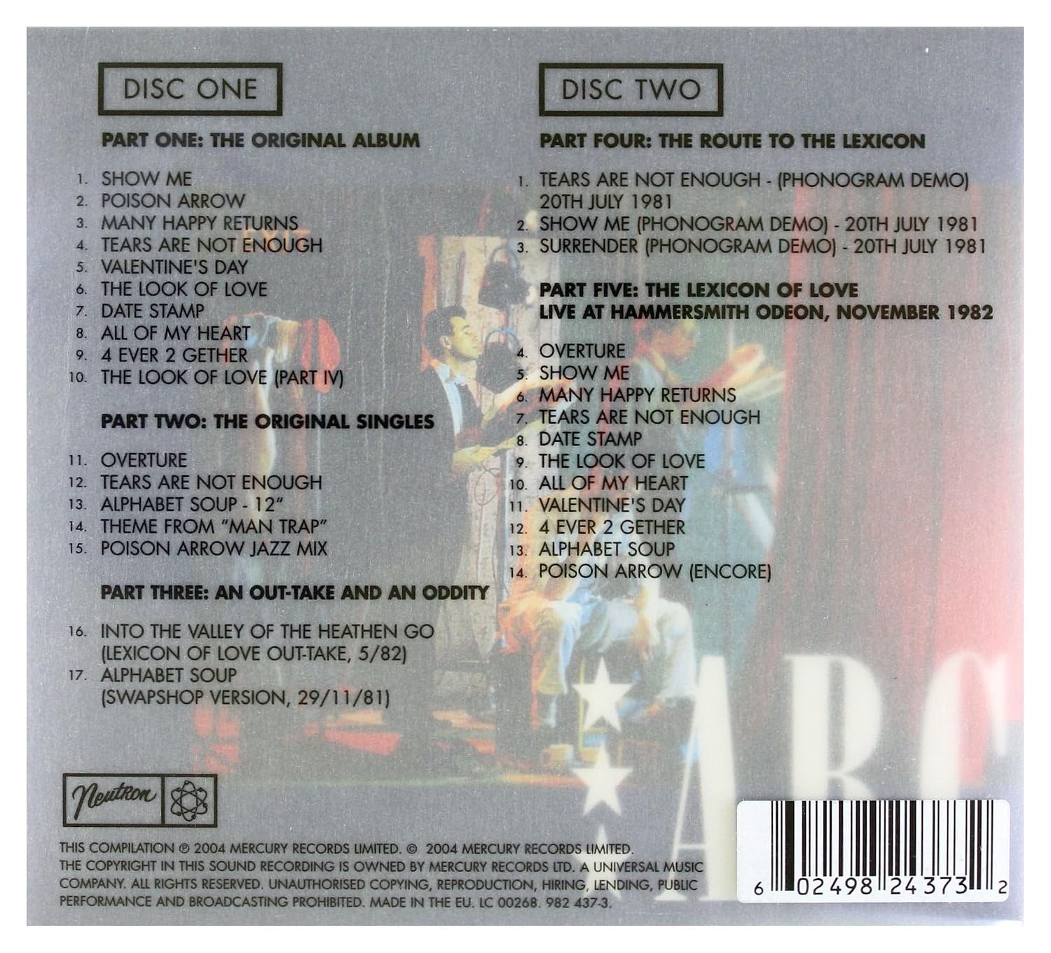 Lexicon Of Love (Deluxe Edition +20 Bonus Tracks)