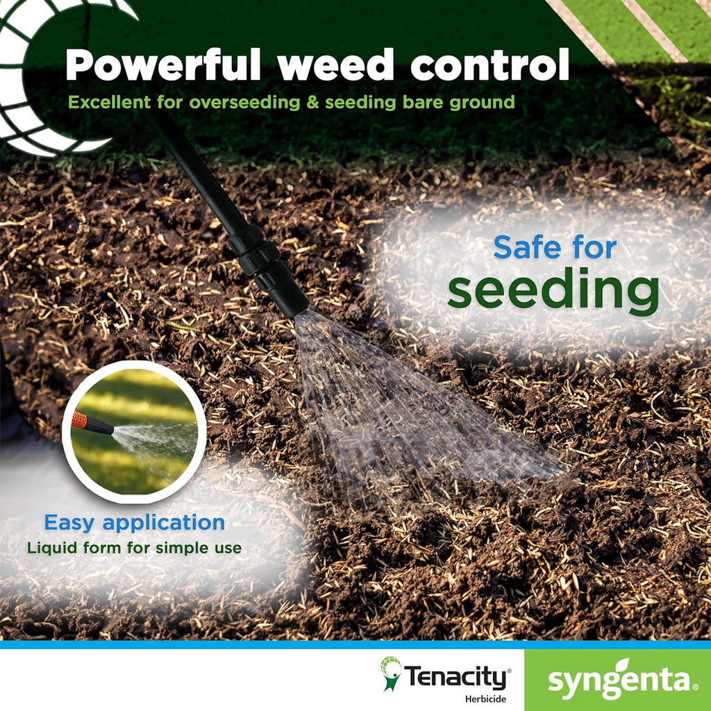 Syngenta Tenacity Herbicide - Pre-Emergent and Post-Emergent Weed Control, 8-oz. Liquid Weed Killer for Lawns and Turf Grasses, Active Ingredient Mesotrione Herbicide (3 Pack)