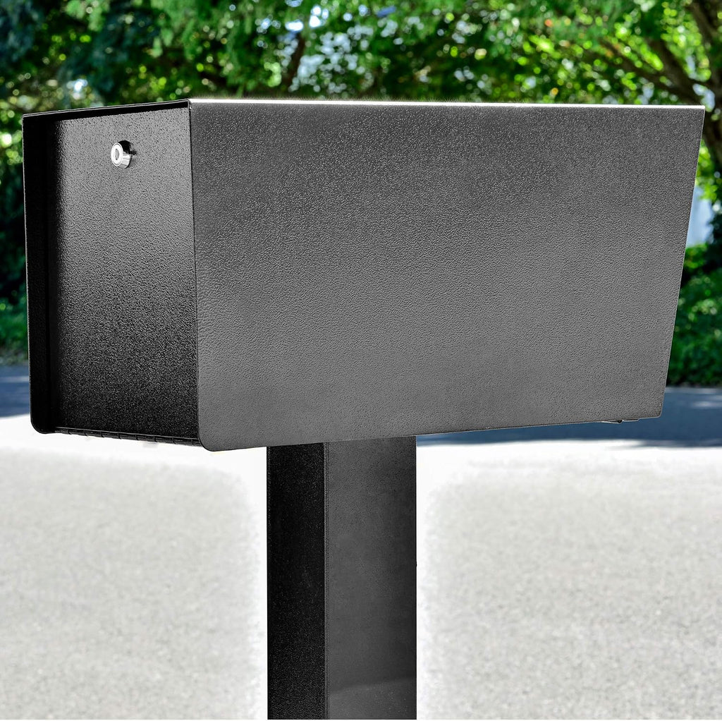 Mail Boss 7536 Street Safe Latitude Locking Security Mailbox, Black