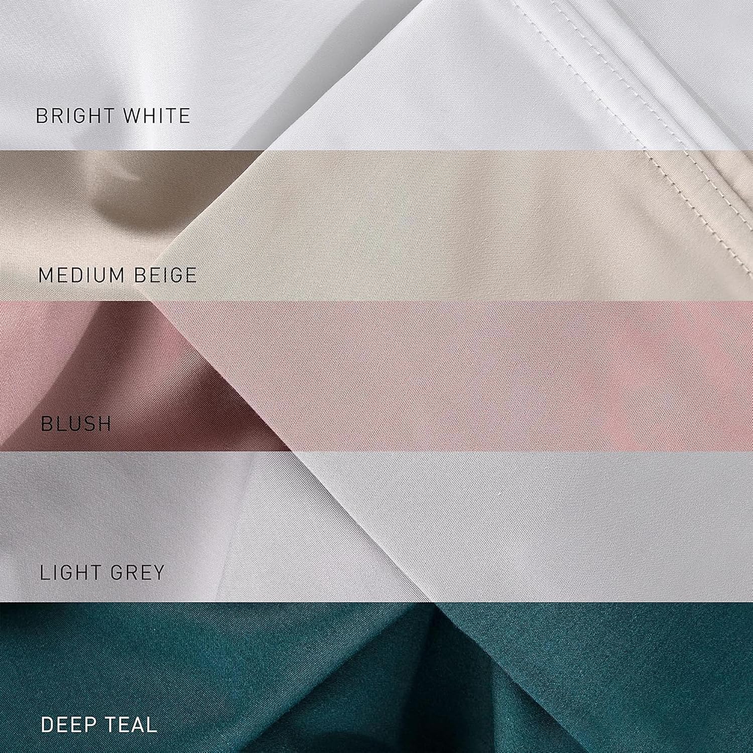 Bedgear Hyper-Cotton Split Head Queen Size Bed Sheet Set - Breathable, Quick-Drying Bed Sheets - Silky-Soft Bedding Alternative - Includes Fitted Sheet, Flat Sheet, 2 Pillowcases - Medium Beige