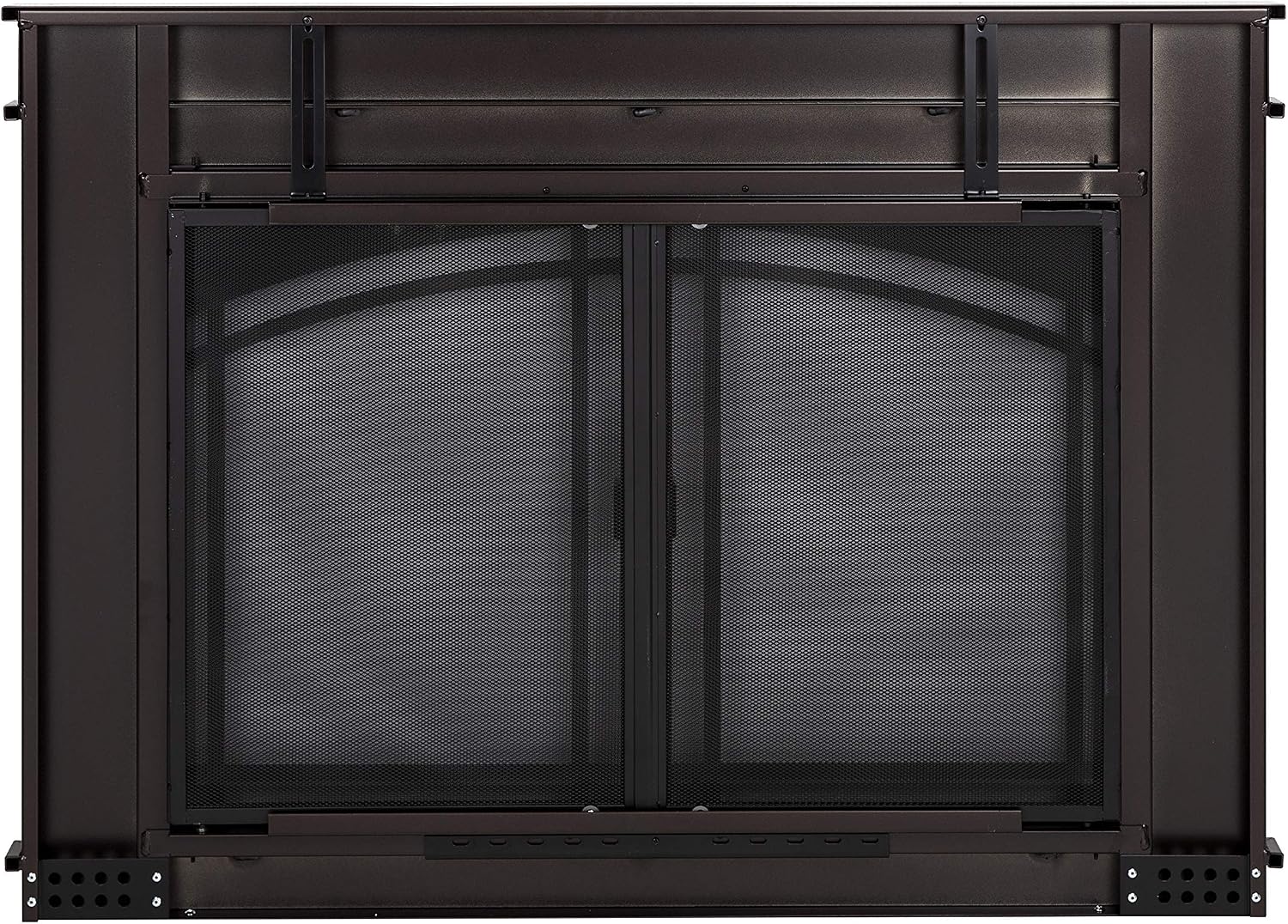 Pleasant Hearth FN-5700 Fenwick Fireplace Glass Door, Oil Rubbed Bronze, Small