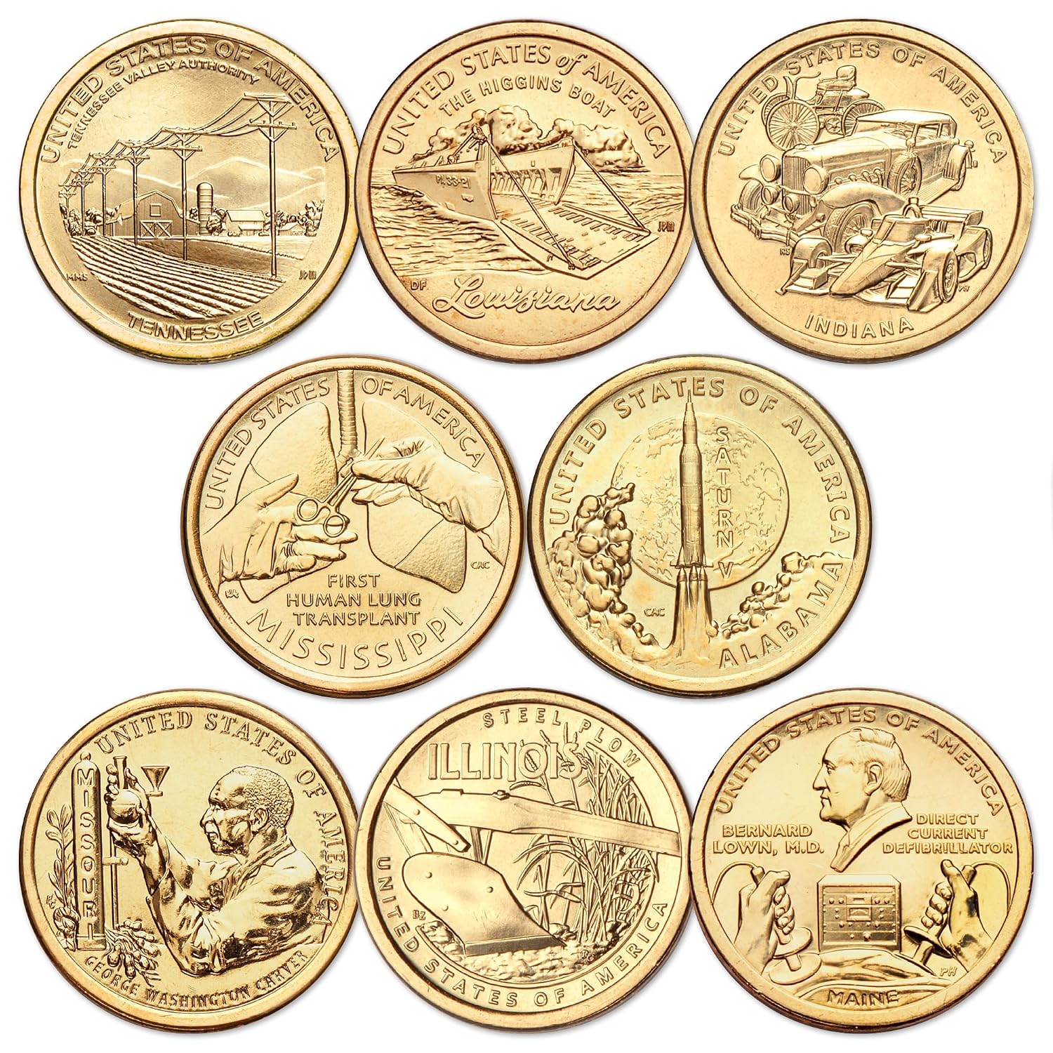 2018-2024 P&D U.S. Innovation Dollar Set- 50 Coins
