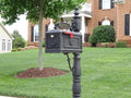 Decorative Residential Curbside Cast Aluminum Mailbox Black Authentic * Original * Exclusive