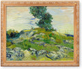 BOTTEGAARTS The Rocks Wallart Image Size:30x24 Framed Size:34.5x26.5 Wooden Golden Frame Vangogh Classic Art Reproductions. Giclee Print