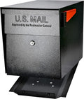 Mail Boss 7106 Curbside Steel Post Mount Security Locking Mailbox, Black, Extra Large, 21 in. D x 11.125 in. W x 13.75 in. H