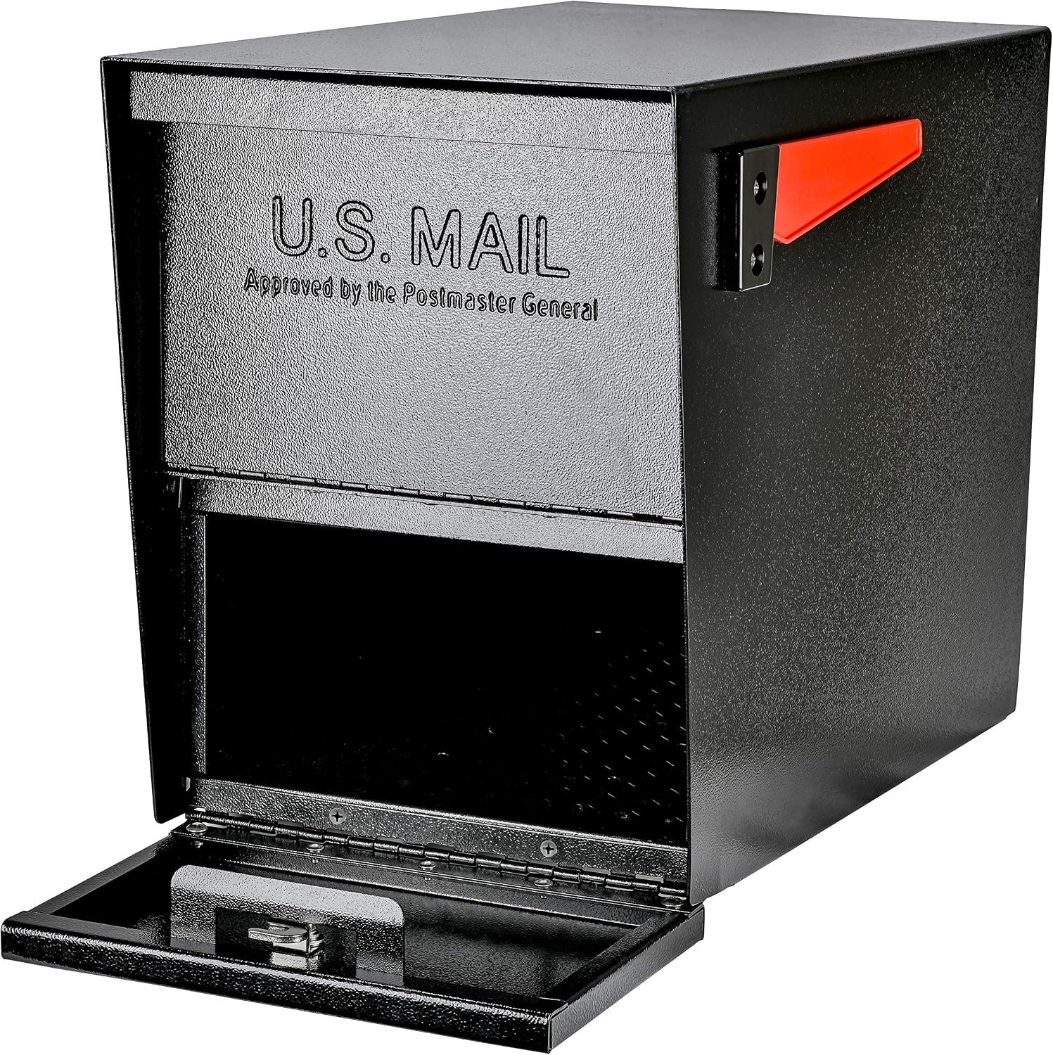 Mail Boss 7206 Package Master Curbside Locking Security Mailbox | Black,Medium