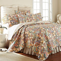Levtex Home Alyssa Paisley Twin Cotton Quilt Set Autumn Colors