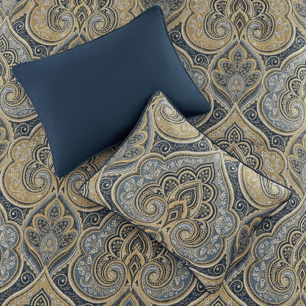 Messina - Navy King/Cal King 3PC. Comforter Set