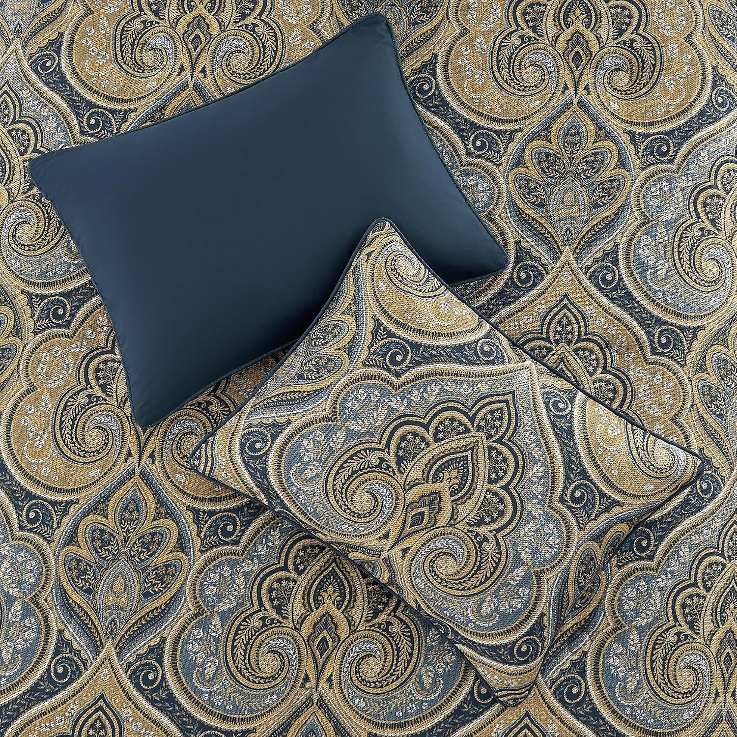 Messina - Navy King/Cal King 3PC. Comforter Set